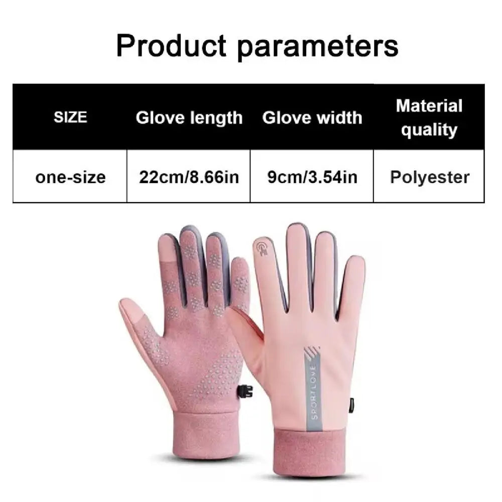 Winter Gloves Women Cycling Bike Thermal Cold Resistance Wind Waterproof Bicycle Warm Outdoor Running Skiing Mittens BAZAARHUBO