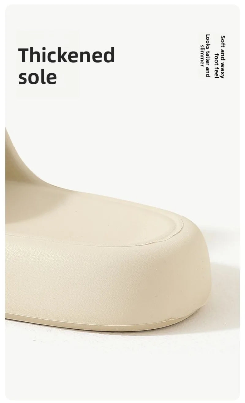 Step on Shit Slippers Female Summer Eva Indoor Home Household Mute Thick-soled Bathroom Non-slip Not Smelly FootMan Sandals.