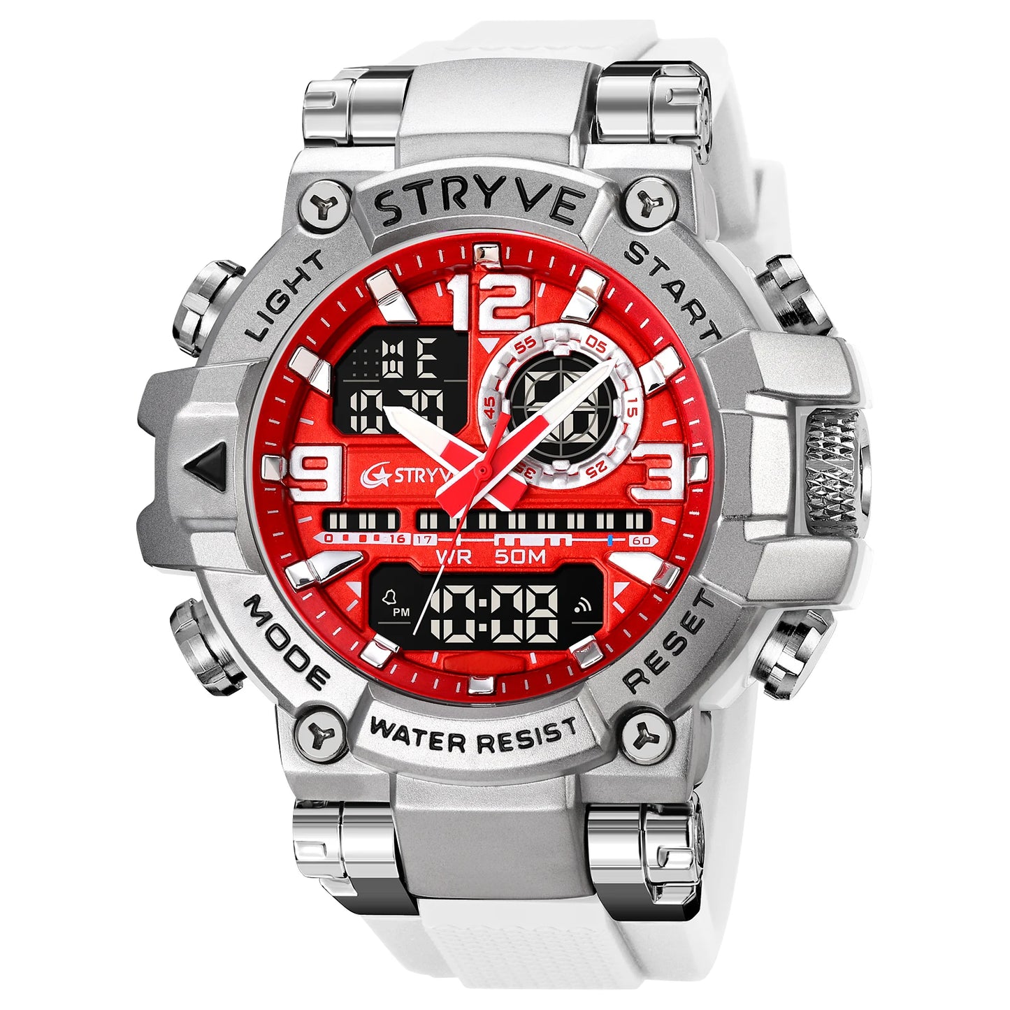 Fashion Stryve Watches S8025 Men's Cool Colorful Sports Digital Watches Fashion Designer Dual Movement Men's Wrist Watch