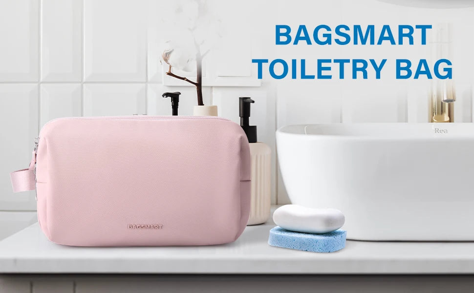 BAGSMART Toiletry Bag for Men Multifunction Outdoor Travel Cosmetic Bag Women Waterproof Makeup Bag Wash Pouch Handbag Organizer