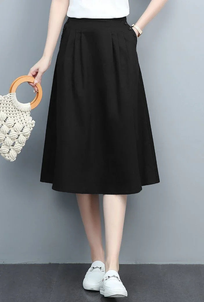 Female Skirts Korean Style A Line Women's Skirt Stylish Harajuku Premium Fashion Chic and Elegant Streetwear Modest Aesthetic V