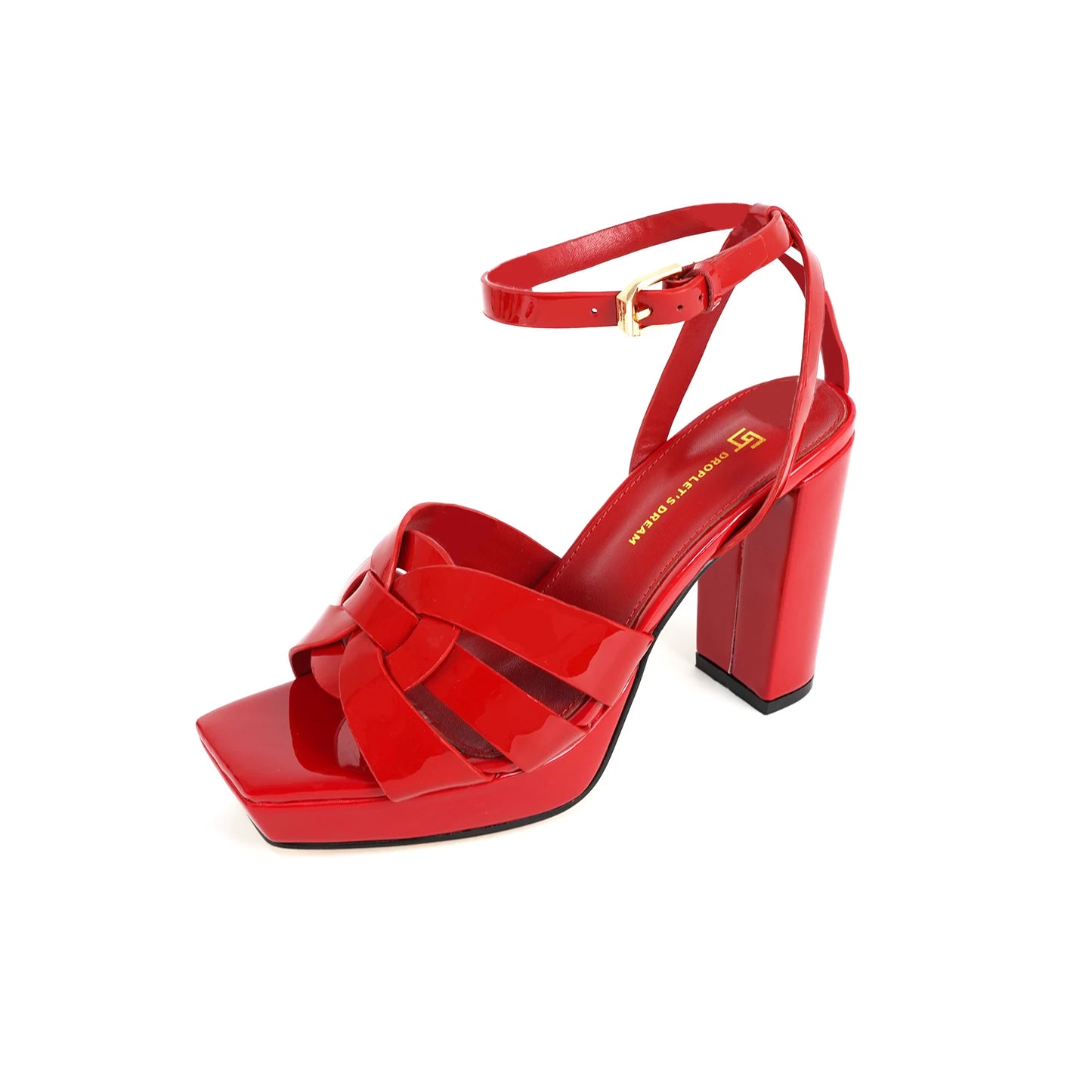Size 35-44: Summer Elegant Sandals, Genuine Leather Square Head, Open Toe Style Banquet Shoes, 10CM Sexy High Heels