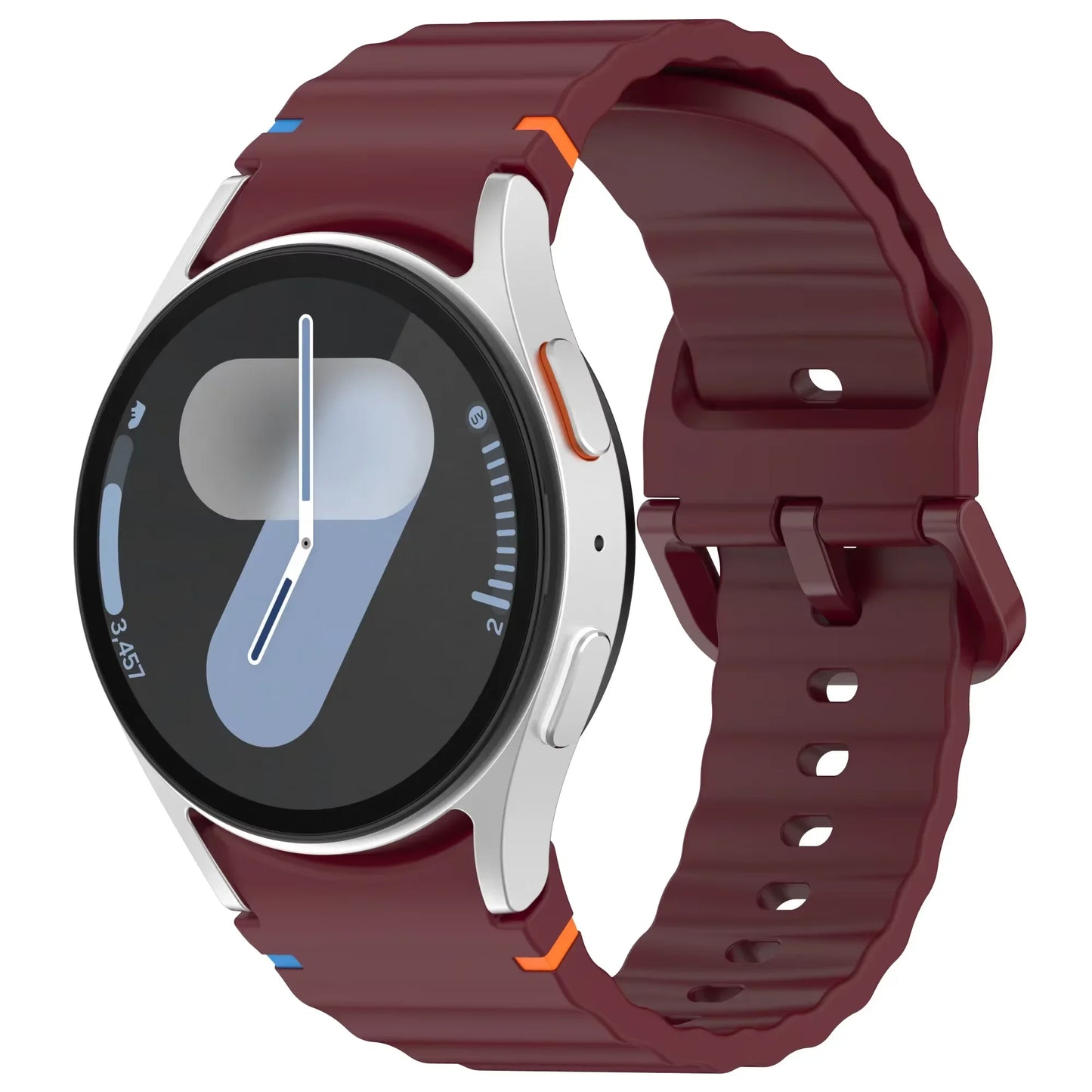 Silicone Strap for Samsung Galaxy Watch 7 6 5 4 44mm 40mm Original No Gaps Sports Band Accessories for 6/4 Classic 47mm 46mm43mm