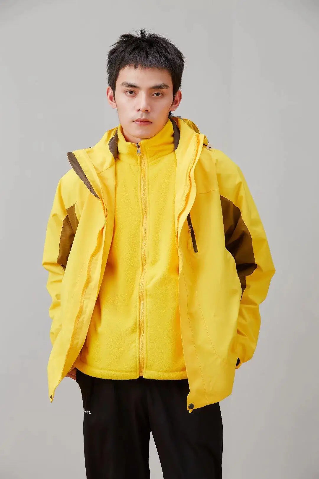 Outdoor Assault Jacket Men Women Two-piece Set With Plush And Thickened Team Uniform Workwear Print Logo Autumn Winter Jacket