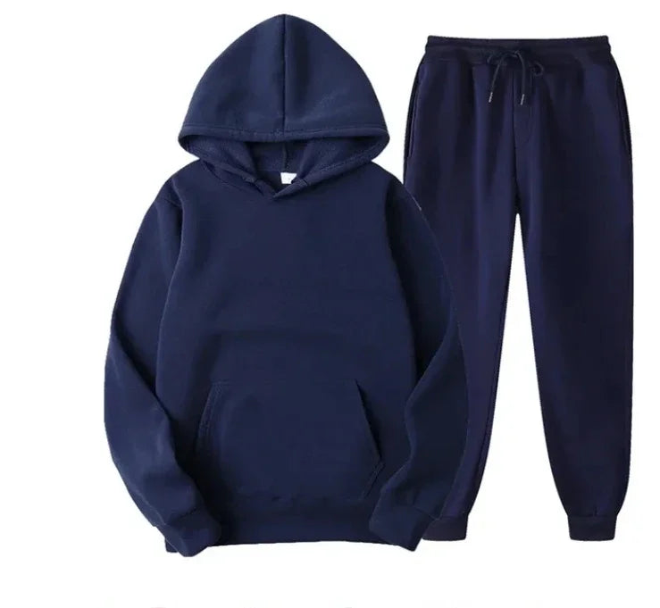 Men's sportswear hoodie set hoodie+pants sportswear spring and autumn set jogging pants running men's sportswear