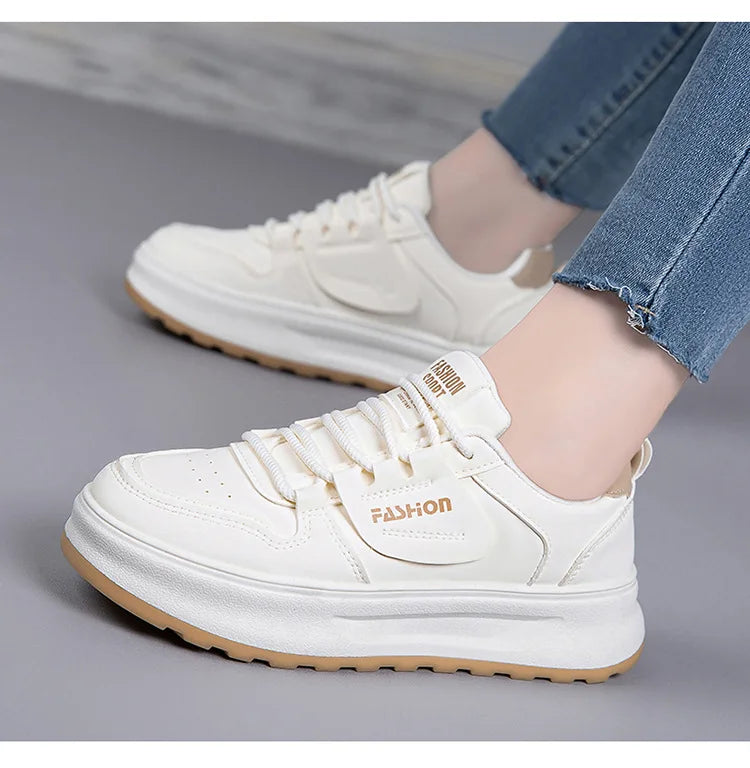 Comfortable Women's Sneakers 2026 New White Sneakers For Ladies Casual Shoes Women Fashion Flat Female Platform Shoes Woman