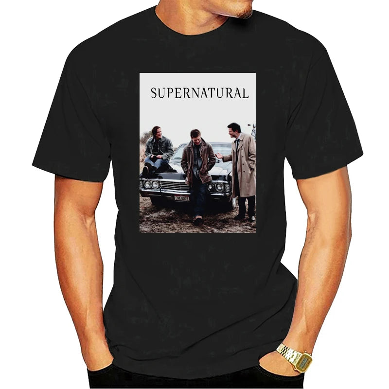 Supernatural Winchester jensen Ackles Mens Ladies T-shirt Summer Fashion Funny High-Quality Printing Cotton Tee Shirts