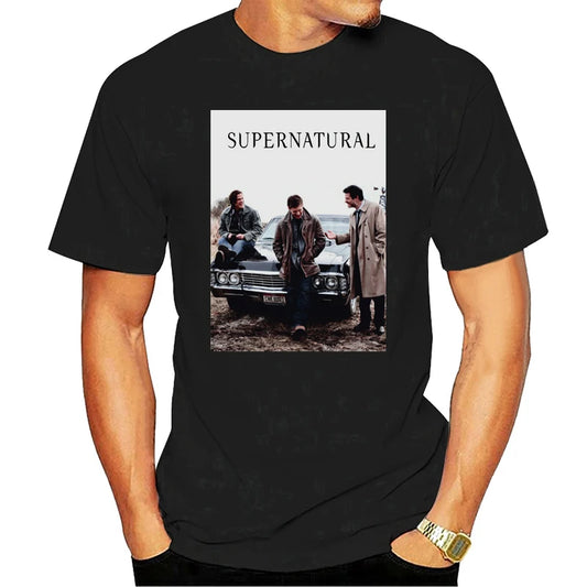 Supernatural Winchester jensen Ackles Mens Ladies T-shirt Summer Fashion Funny High-Quality Printing Cotton Tee Shirts