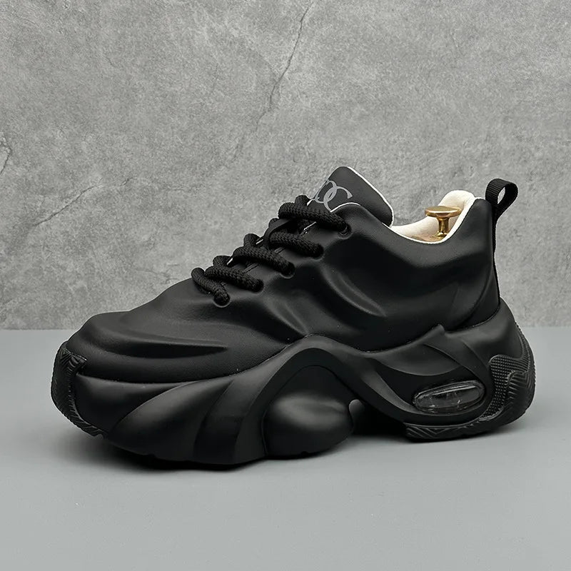 Men's High Quality Sneakers New Comfortable Leather Platform Shoes Outdoor Fashion All-match Mens Casual Shoes Кроссовки Мужские
