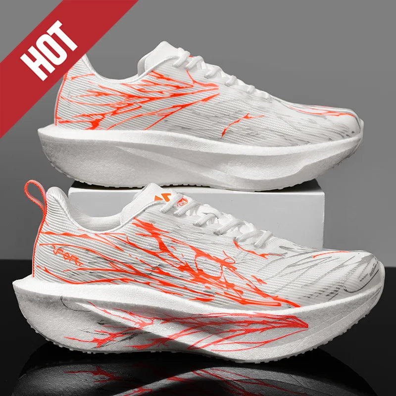 Running Shoes Carbon Board Speciality Marathon Men Sports Breathable Lightweight Women's Comfortable Athletic Nonskid Sneakers