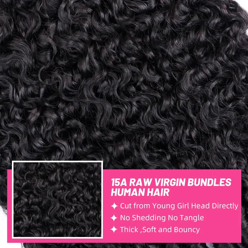 Burmese Curly Human Hair Bundles 15A Virgin Human Hair Bundles Double Drawn Vietnamese Hair Extension Raw Hair Bundles