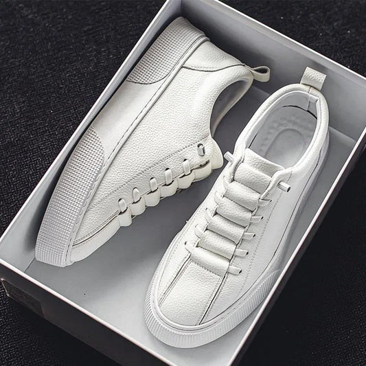 White Sneakers for Men  Fashion Casual Lace Up Round Toe Flat mens Running Sport Shoes Zapatillas Deportivas Hombre 2024