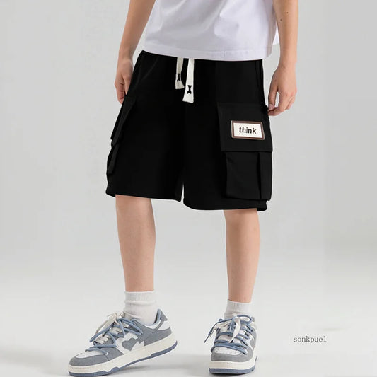 Kids Boys' Workwear Five-Point Shorts 2026 Baby  Thin New Loose Children's Short Summer Casual cargo Pants