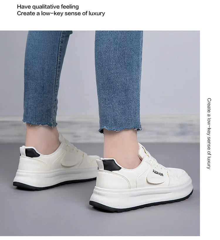 Comfortable Women's Sneakers 2026 New White Sneakers For Ladies Casual Shoes Women Fashion Flat Female Platform Shoes Woman