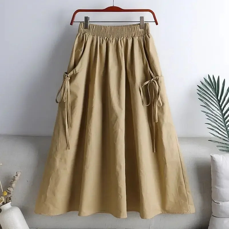 Female Skirts Korean Style A Line Women's Skirt Stylish Harajuku Premium Fashion Chic and Elegant Streetwear Modest Aesthetic V