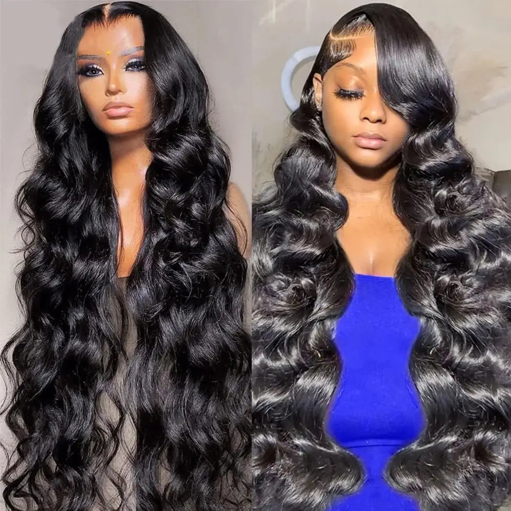 Body Wave Human Hair wigs 13x6/4 Transparent Lace Front Wigs HD Lace Frontal Wigs Body Wave 30 inches 4x4 Human Hair Lace Wigs