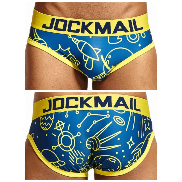 Animal Cartoon Print Men Underwear Nylon Ice Silk Sexy Men Briefs Breathable Slip Cueca Gay Male Panties Underpants Briefs