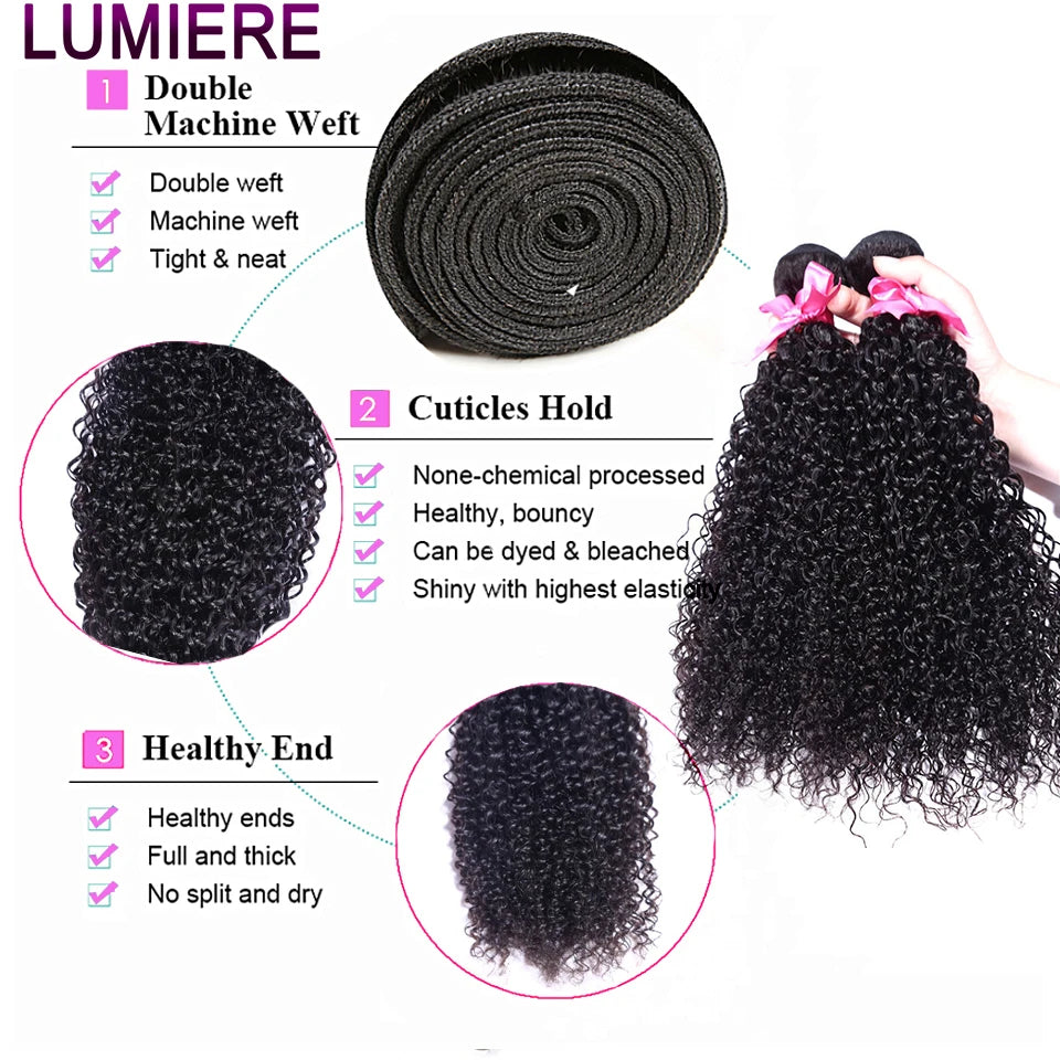 Wholesale 30 34”Deep Afro Kinky Curly human hair bundles Bulk Peruvian Bundles Hair Weaving 100% Raw Virgin Human Hair Extension