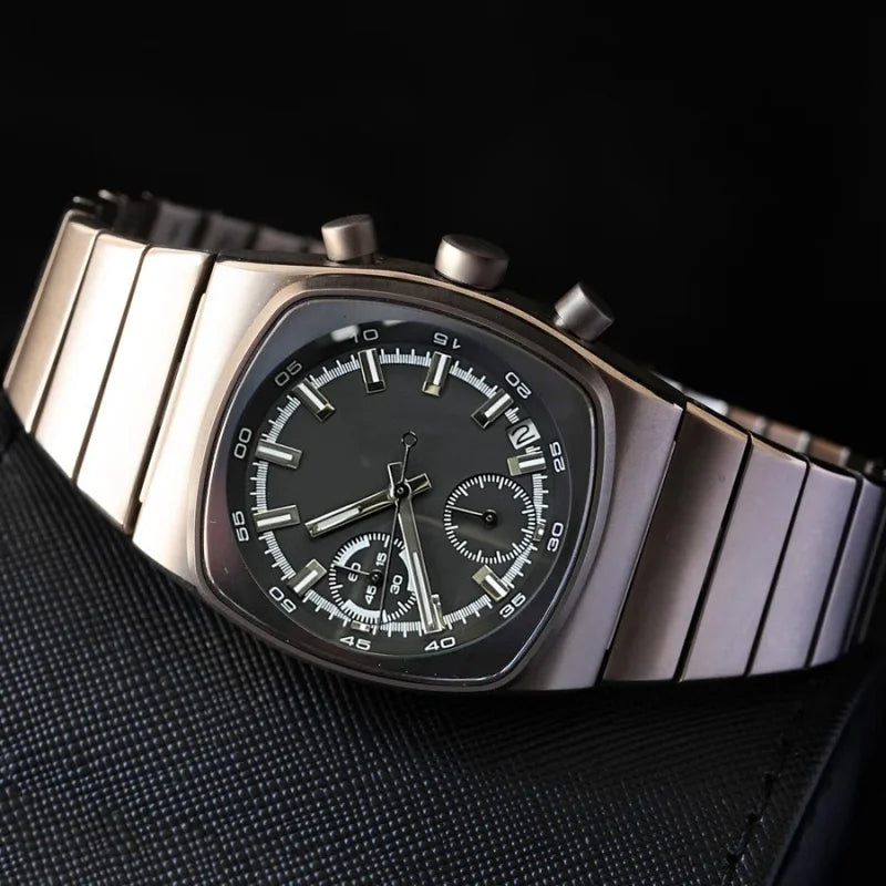 CILOA square sports watch men's high-quality gift light luxury trend fashion 2025 new stainless steel waterproof quartz watch