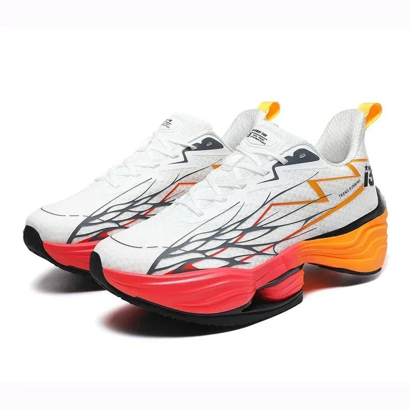 Men's Running Shoes Couple Trainer Race Sneakers Mesh Outdoor Breathable Jogging Cushioning Non-Slip Luxury shoes Off-road Shoes