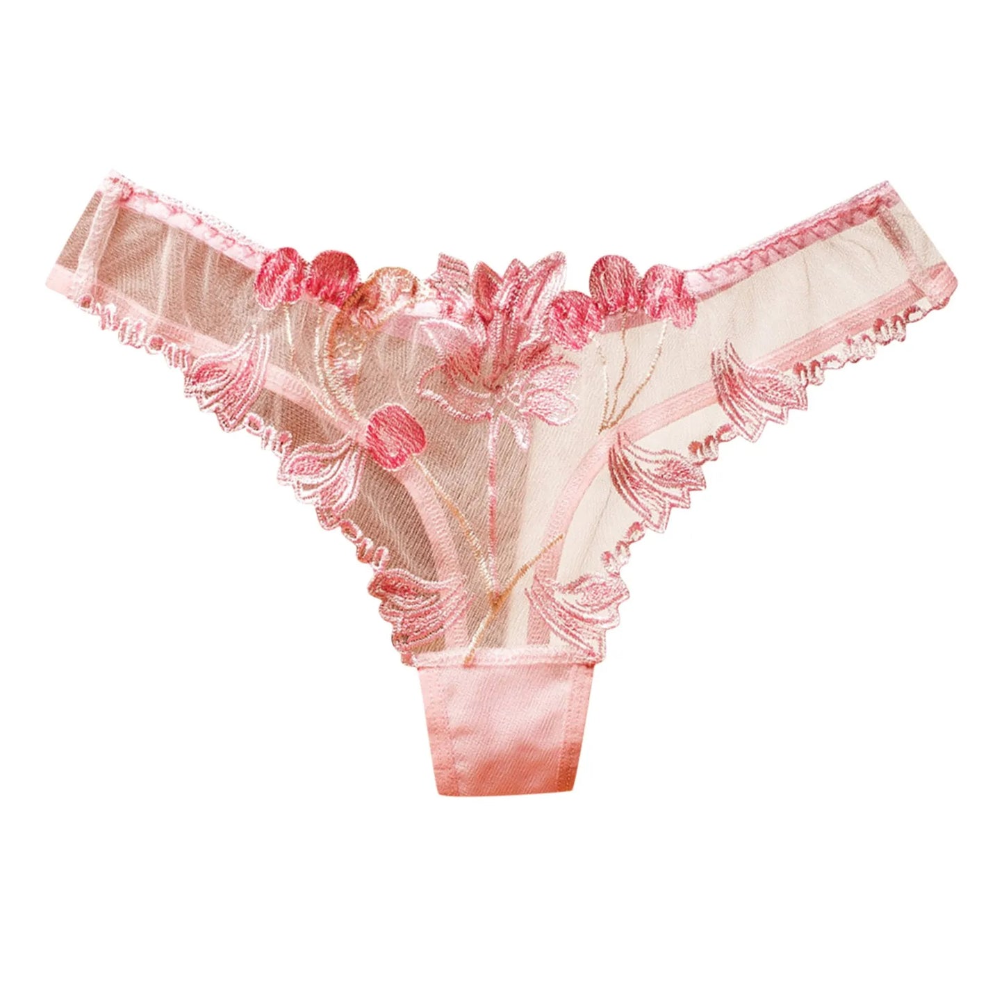 Sexy Lingerie Underwear Women Thong Womens Mesh Full Embroidery Sexy Panties Womens Bikini String Panties Womens Plus Size