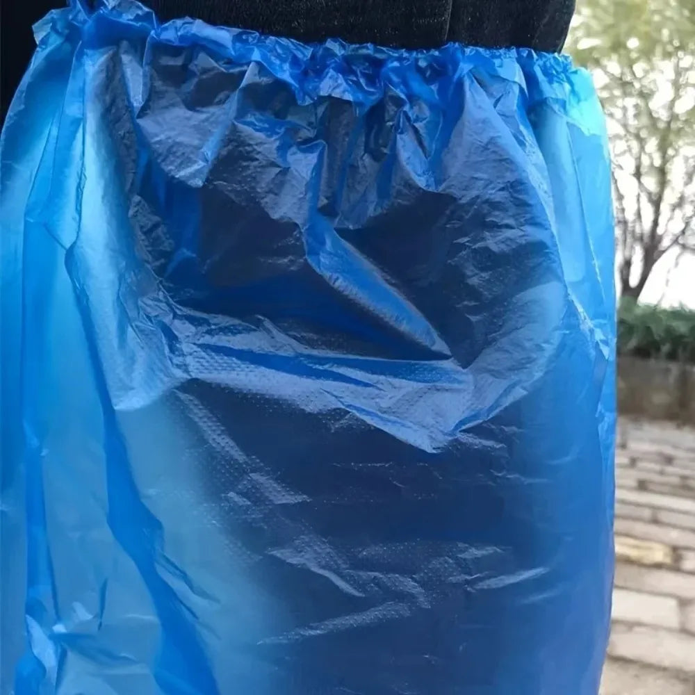 10Pcs Disposable Rain Shoe Covers Transparent Non Slip Waterproof Protectors Uses for Outdoor Wet Weather