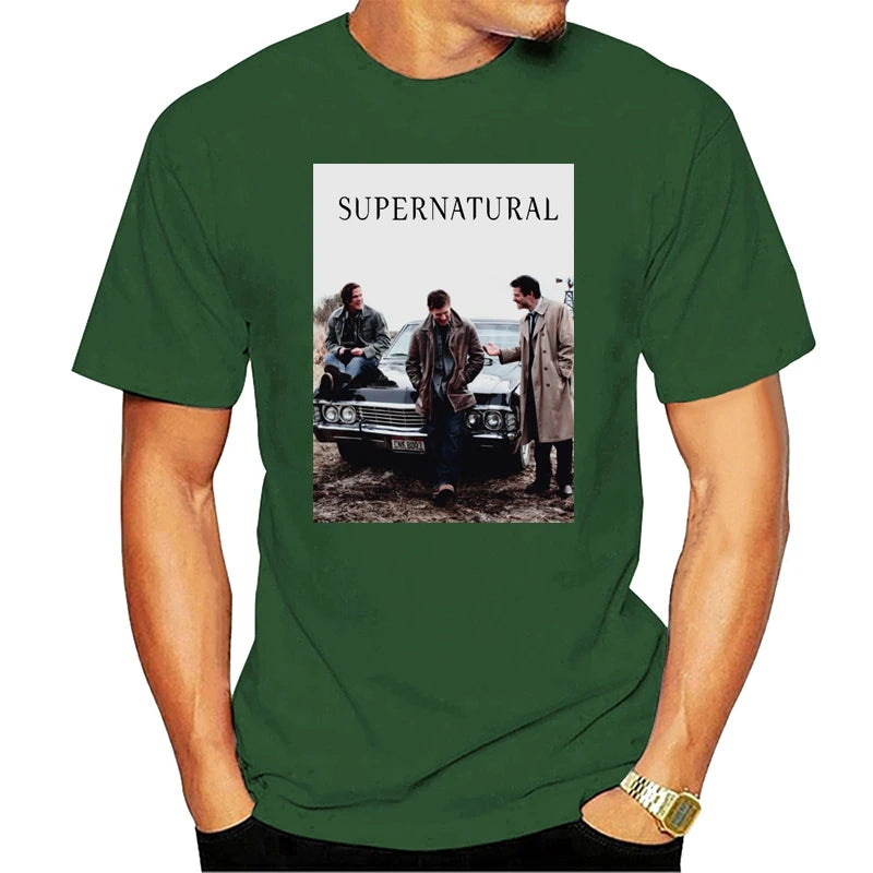 Supernatural Winchester jensen Ackles Mens Ladies T-shirt Summer Fashion Funny High-Quality Printing Cotton Tee Shirts