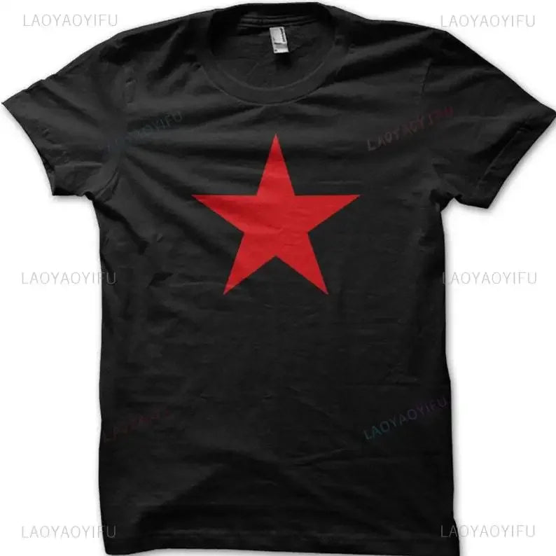 Red Star Soviet Che Guevara Revolution CCCP USSR RETRO Graphic T Shirts Woman Man Vintage Style T-shirt High Quality Cotton Tops