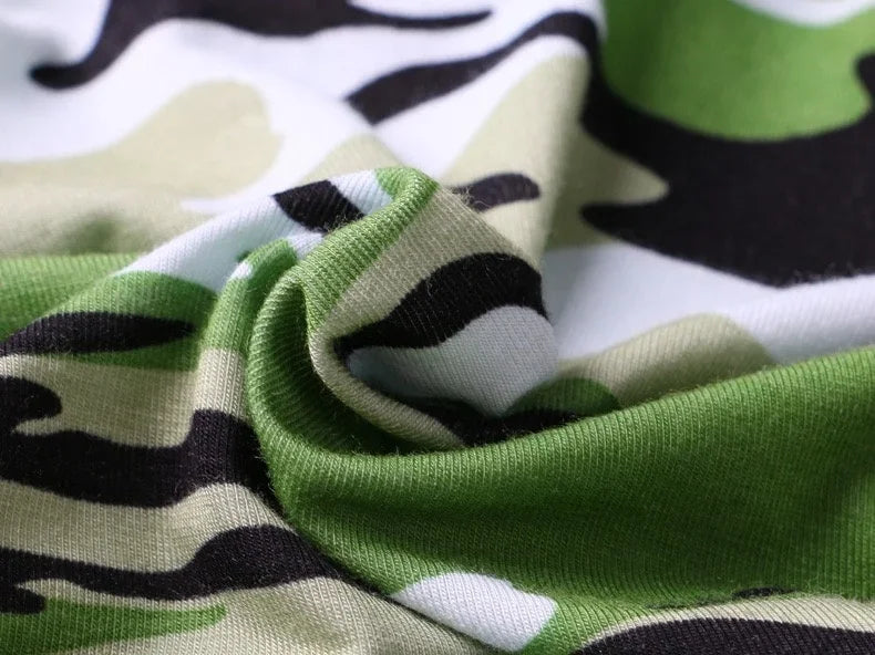 4Pcs/Men's Boxers Camouflage Military Panties Man Sexy Boxer Soft Shorts Underwear Male Army Green Underpants for Men Plus Size