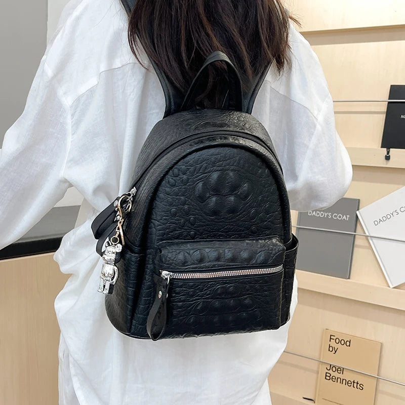 Women's Backpack Ladies Big Bagpack for Teenager Girl PU Leather Large Capacity Shoulder Bags for Women 2024 Mochilas Feminina