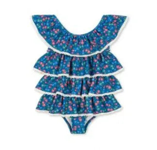 Clothing New Kids Swimwear 2026 Summer Floral Printed Girl Swimsuit Beach Wear Bathing Suit Baby Bikinis Set Clothes Children's