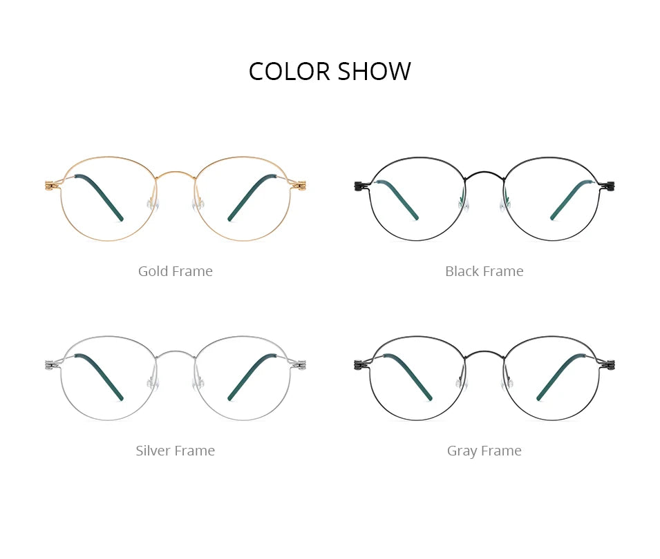 FONEX B Titanium Glasses Frame Women Brand Design Eyeglasses Men Korean Denmark Ultralight-Weight Morten Screwless Eyewear 7510 BAZAARHUBO