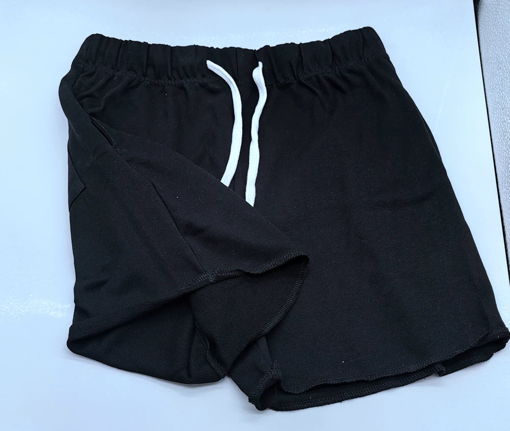 Mens Summer Cotton Sets Loose Sweatshirts Two-piece Kits Training Hoodie Pullover Hooded With Shorts Jogging Suits Streetwears