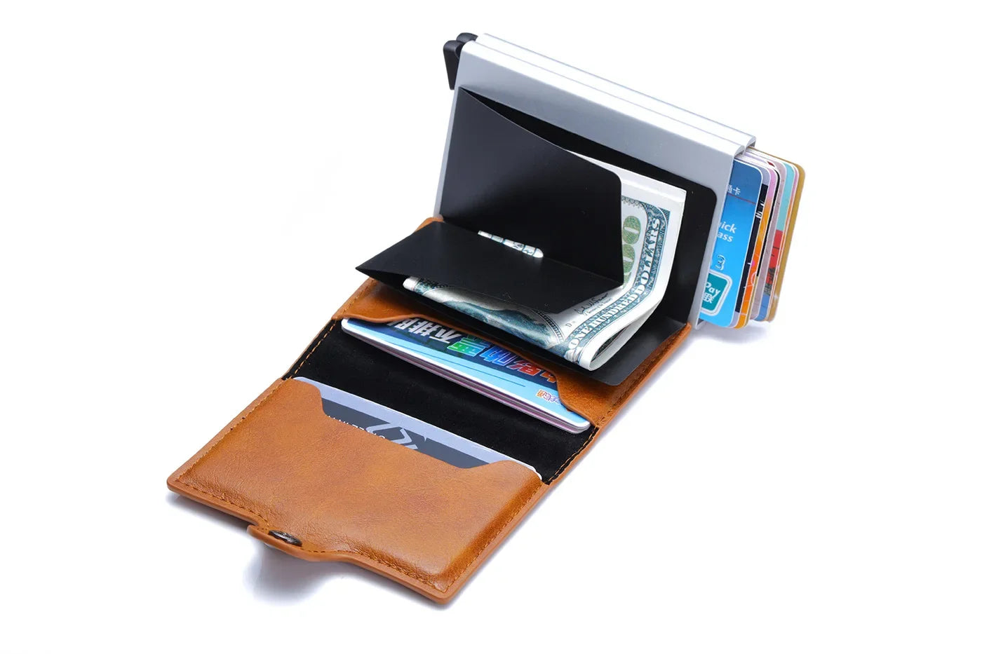 Rfid Men Card Wallets Free Name Engraving Carbon Fiber Slim Mini Wallet 14 Card Holders Small Money Bag Male Purses