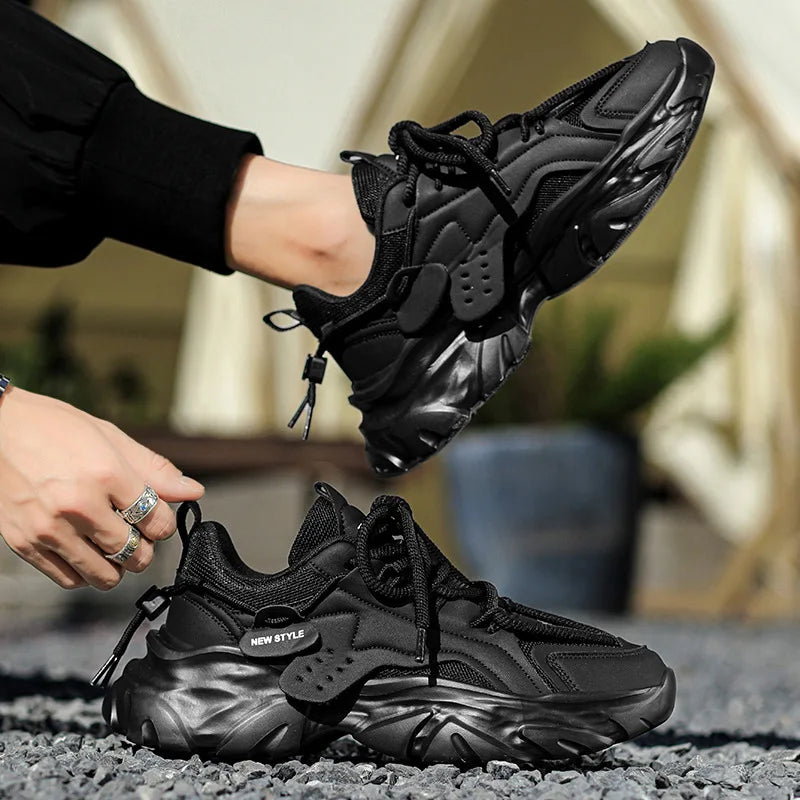 2025 New Men's Luxury Platform Sneakers Fashion Men Running Shoes Increased Breathability Man Shoes Lace Up Zapatillas De Hombre