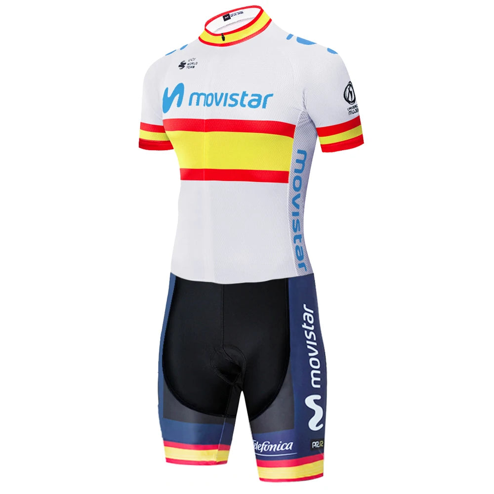 Movistar triathlon suit men Maillot Jumpsuit Road Racing Skinsuit Bike Jersey Sports Wear shorts cycling maillot cyclisme homme