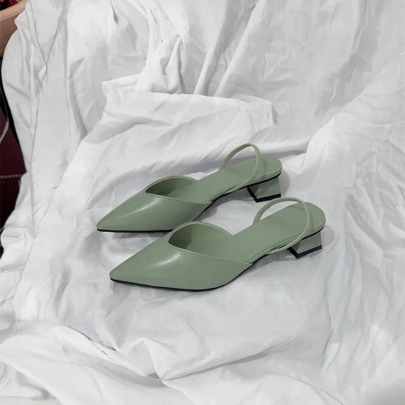 Women's Sandals 2024 Summer Pointed High Heels Women's Fashion Banquet Party High Heels Elegant Women's Shoes with Root
