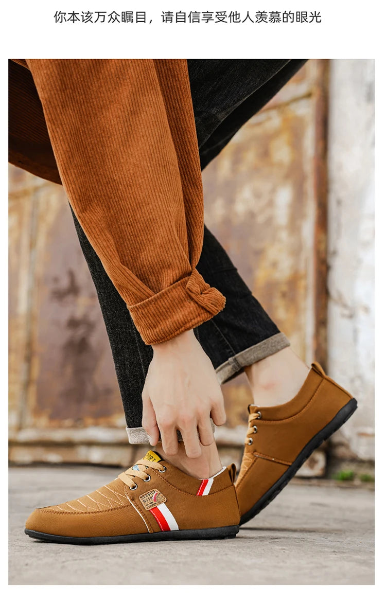 Men's Shoes New Style 2026 Spring and Autumn Flat Lightweight Sports Fashion Versatile Soft-Soled Casual Shoes Men's Simple Breathable Men's Shoes