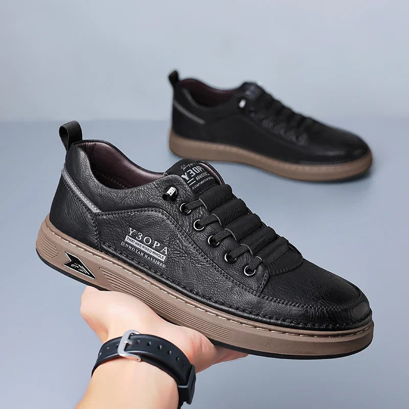 Luxury Casual Business Tennis Loafers Sneakers Moccasins Social Outdoor Fashion Shoes For Men  Men's Genuine Leather Shoes