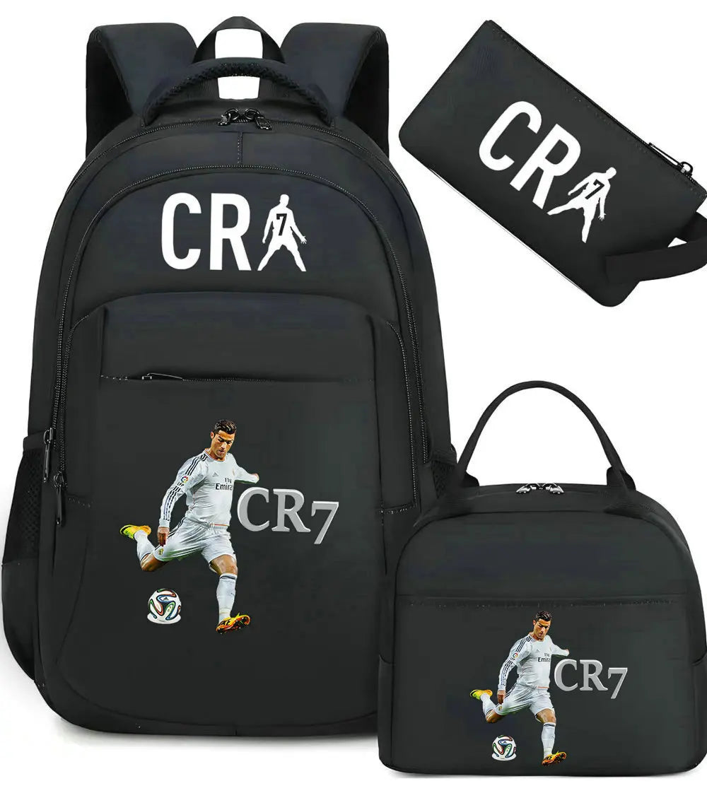 Messi Backpack Teenage Girl Boys Laptop Knapsack Student Backpacks Solid Color Female Male Multi-pocket School Bags Travel Bag