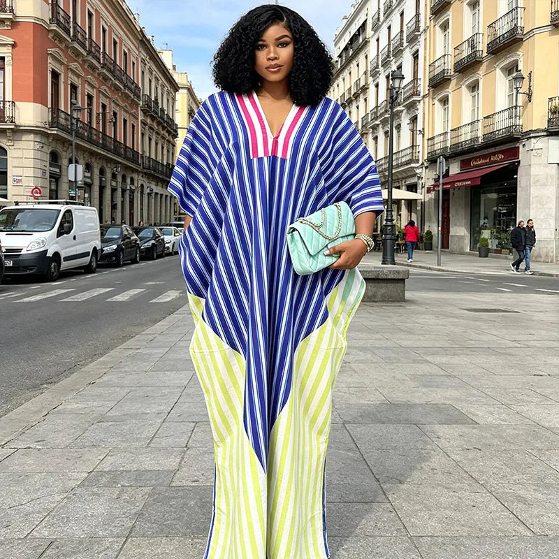 African Dresses for Women Traditional Africa Clothing Dashiki Ankara Gown Abayas Robe Muslim Kaftan Maxi Long Dress Outfits