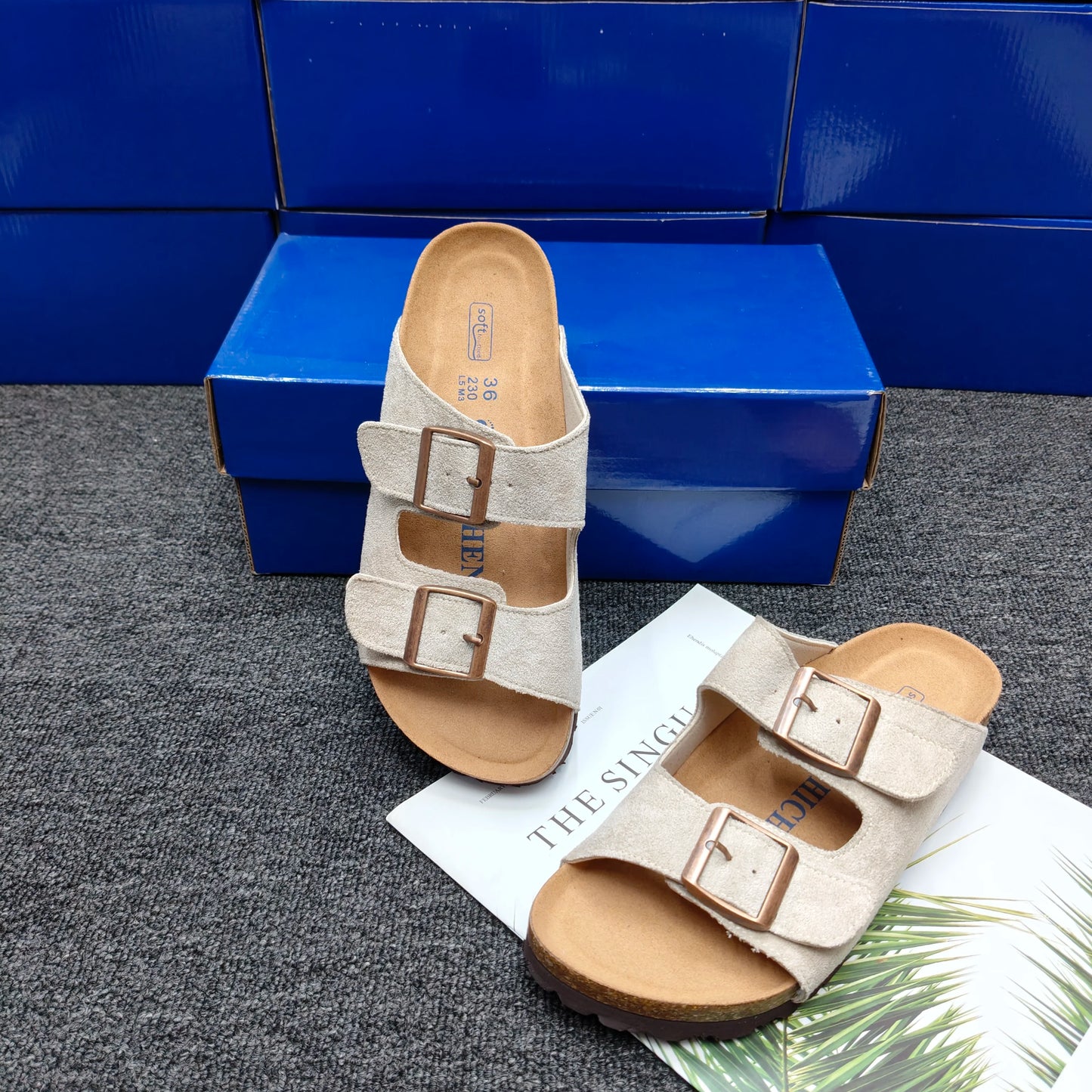 High Quality Leather Sandals for Men and Women CasualComfortable Anti-Slip Spring and Autumn Beach Shoes for Fashion Slippers