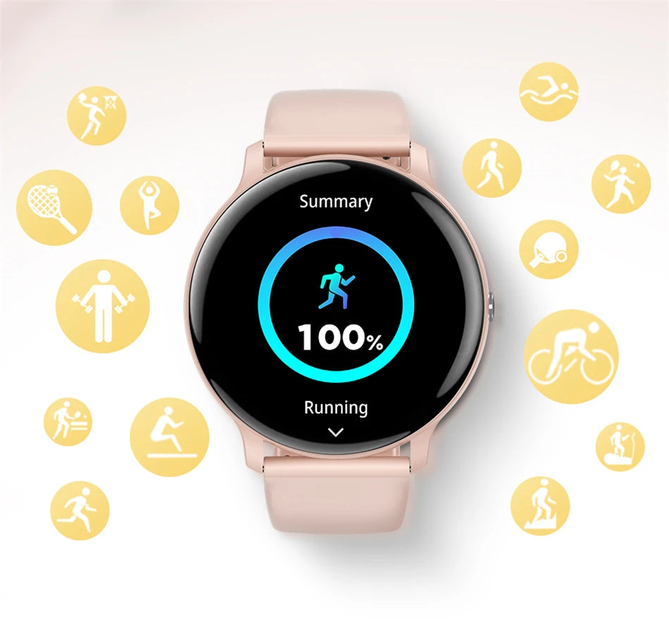 LIGE Women's SmartWatch Blood Oxygen Monitor Sports Fitness Tracker Bluetooth Call Al Voice Assistant Watches For Android IOS