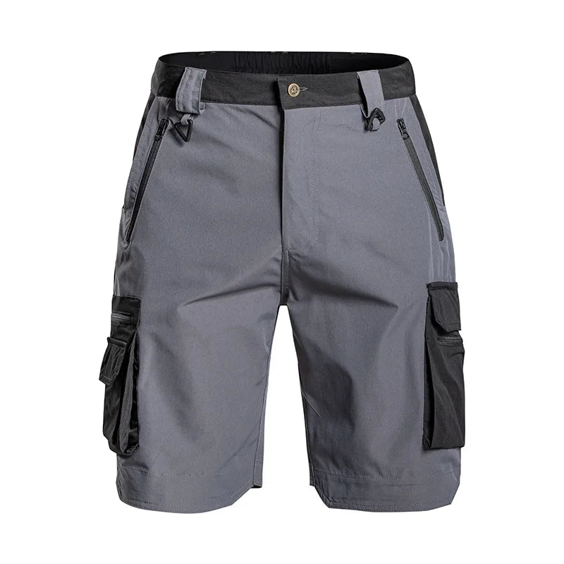 Summer Men's Tactical Cargo Shorts Quick Dry Waterproof Outdoor Shorts for Hiking Camping Trekking Fishing with Multi Pockets