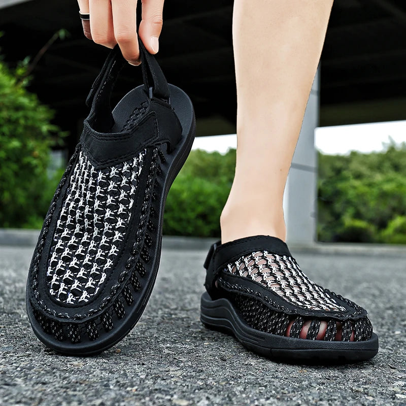 Summer Hand-woven Men's Sandals Fashion Men Casual Shoes Brand Designer Sneakers High Quality Outdoor Beach Sandals Men Shoes