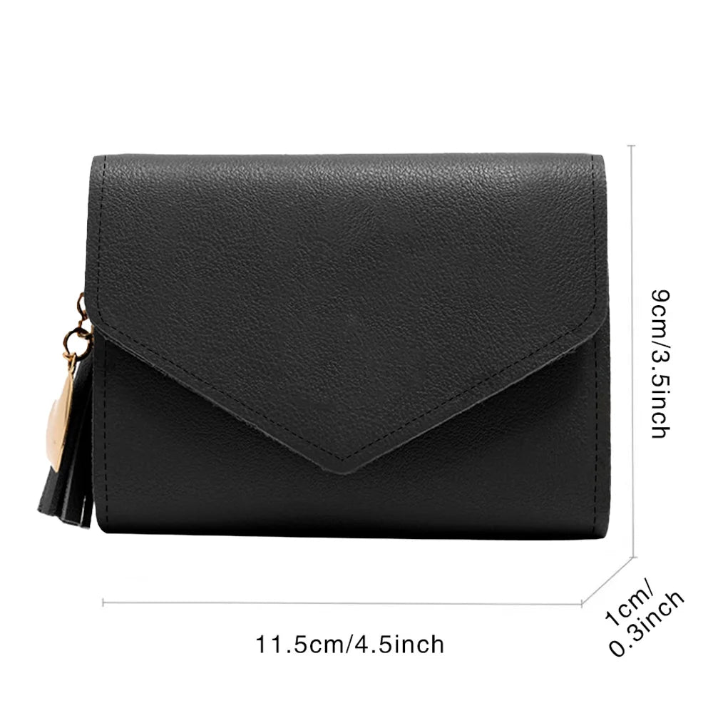 Purse Female Mini Wallet Cute Purse Pink Letter Pattern Slim Wallet RFID Blocking Credit Card Holder Coin Pocket ID Window