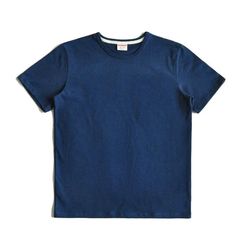 Saucezhan Tops & Tees Men's T-shirt Summer Short Sleeve 5 Colors Pure Cotton  Anti-deformation Double-woven fabric 340g