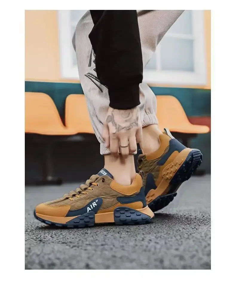 Hot Sale Men's Running Shoes High Quality Sneakers Fashion  Breathable Mens Vulcanized Shoes Outdoor Platform Men Casual Shoes