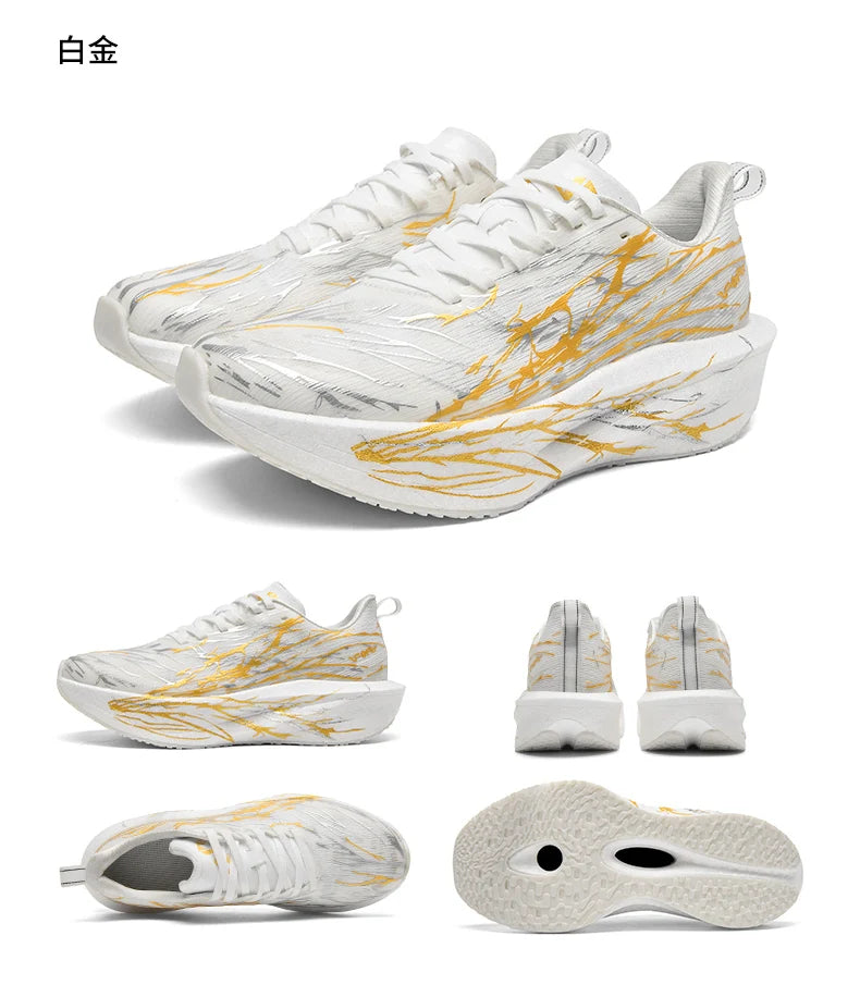 Running Shoes Carbon Board Speciality Marathon Men Sports Breathable Lightweight Women's Comfortable Athletic Nonskid Sneakers