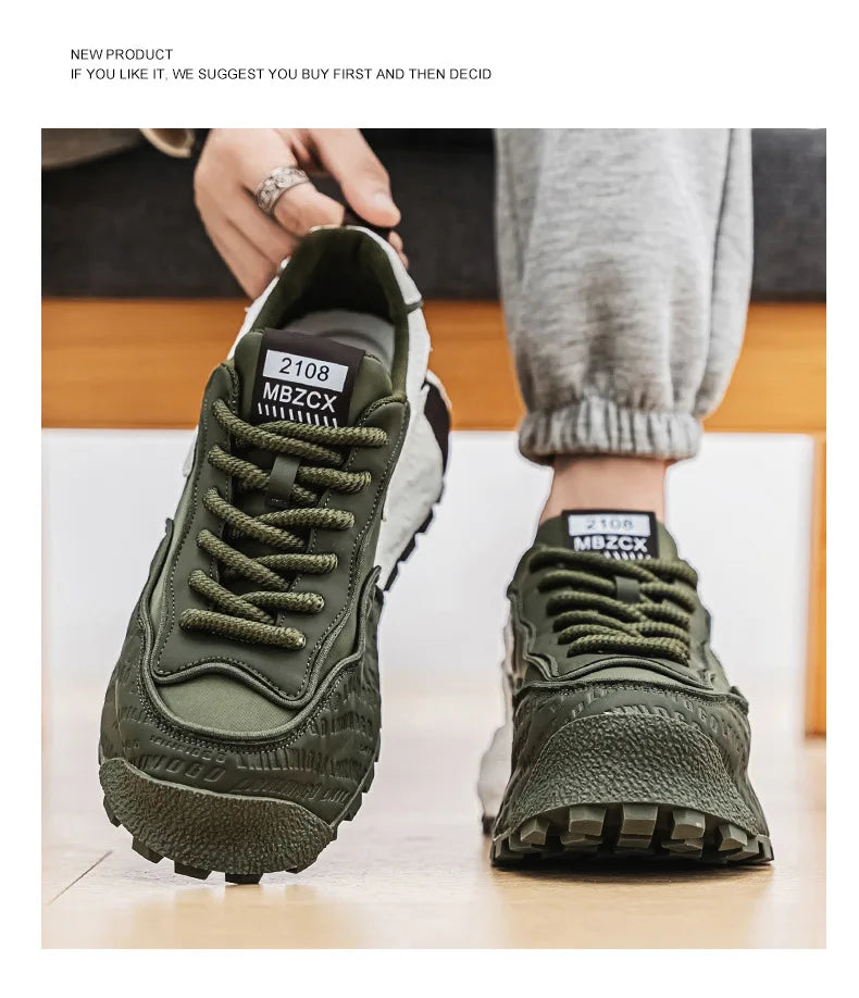 Fashion brand tenis men casual faux leather sneakers male wedged shoes new spring summer breathable trainers man gym run shoes